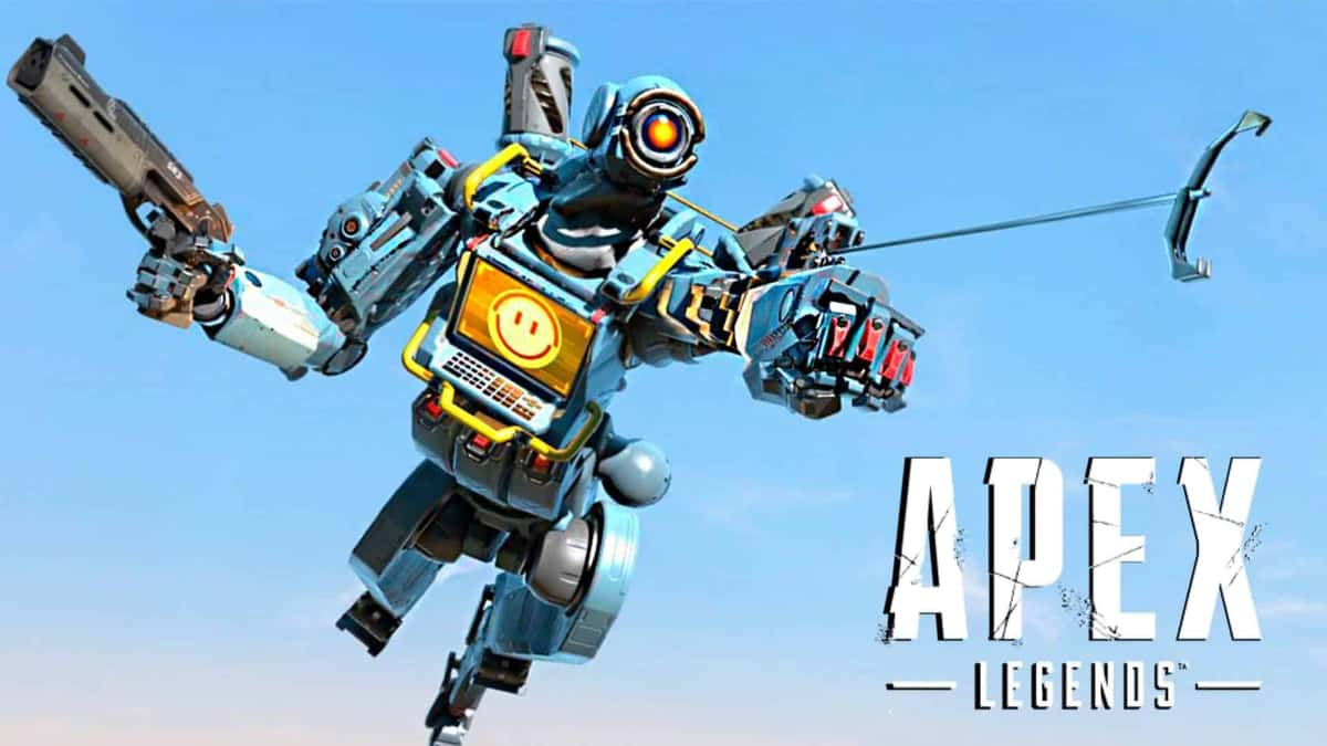 Pathfinder using grapple hook in Apex Legends