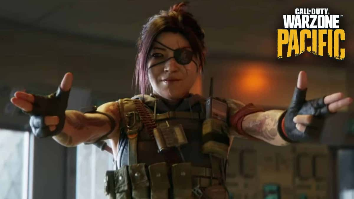 Warzone Operator doing finger guns