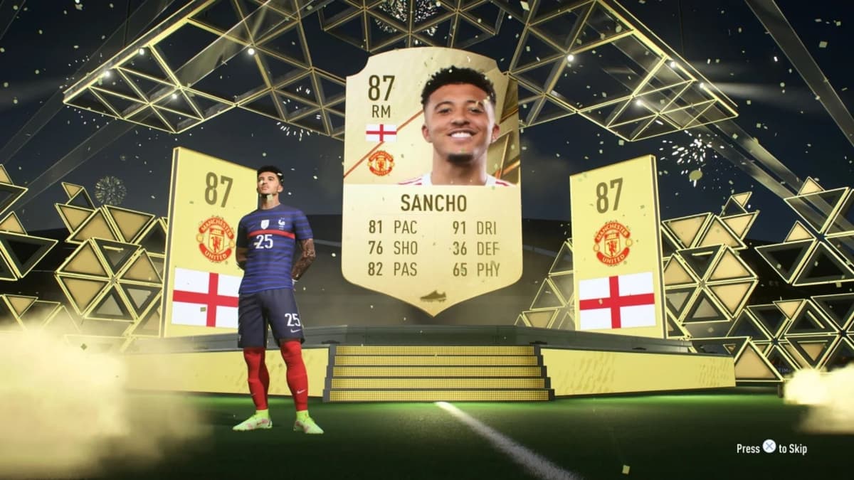 jadon sancho walkout in fifa 22