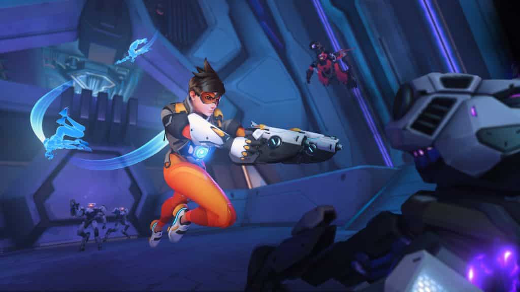 overwatch 2 tracer fighting robot