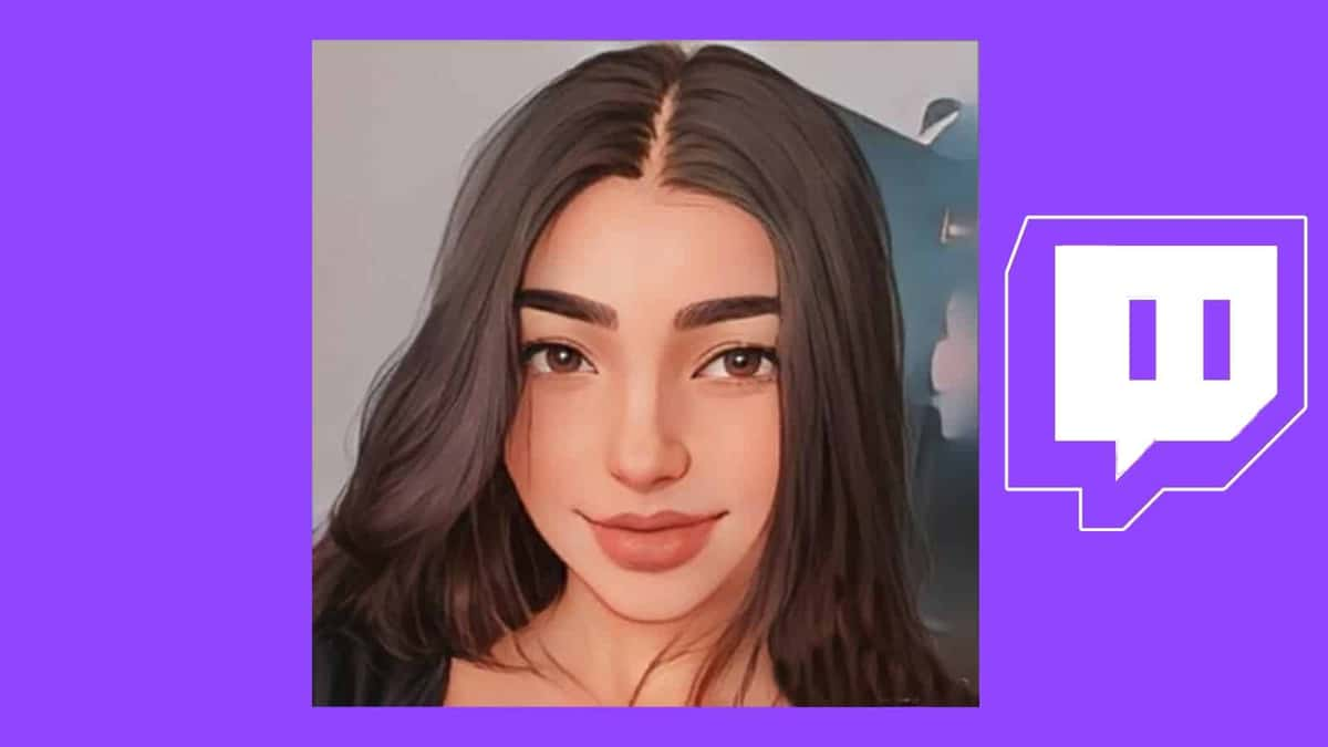 Oceyana Twitch streamer with Twitch logo