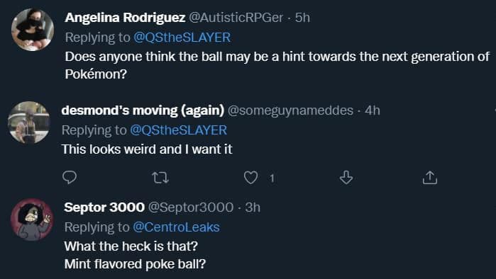 Pokemon fans react to Strange Ball in Pokemon Legends Arceus tweets.