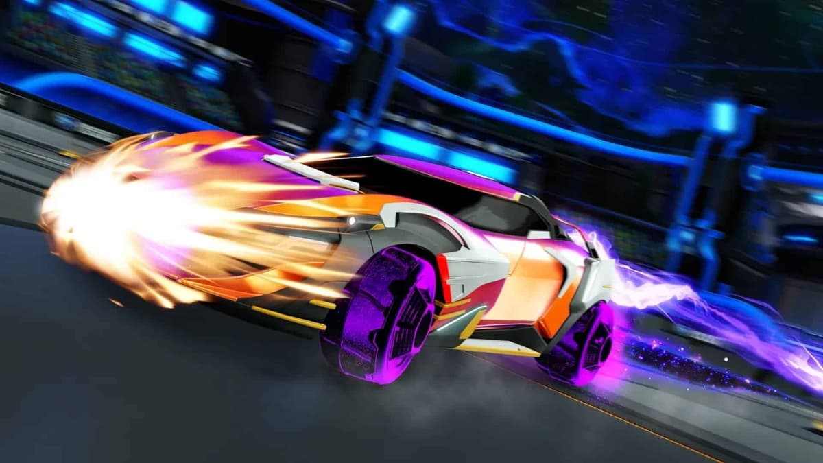 car boosting in rocket league