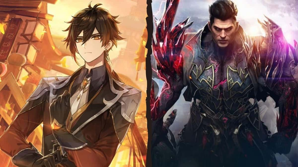 Genshin Impact Zhongli and Lost Ark