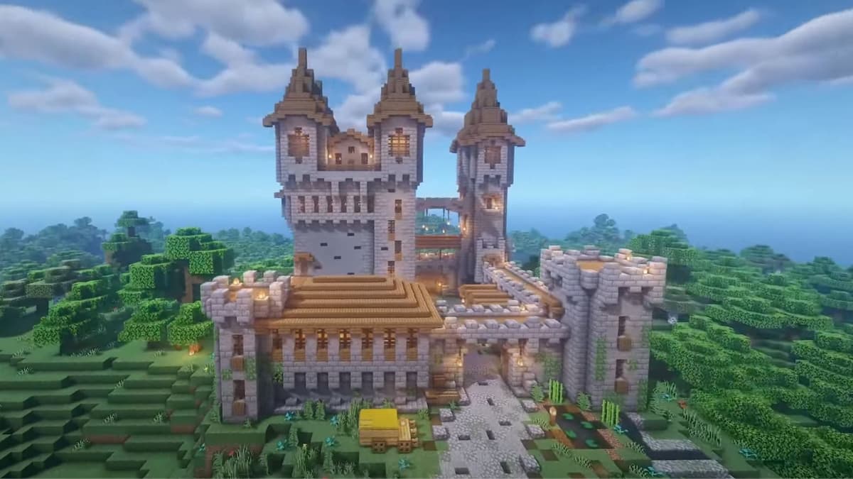 Minecraft cool house build castle