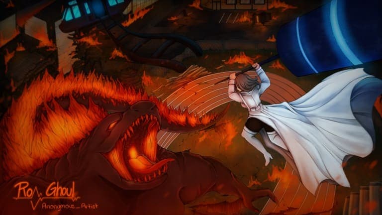 Artwork for Go Ghoul featuring an in-game fight