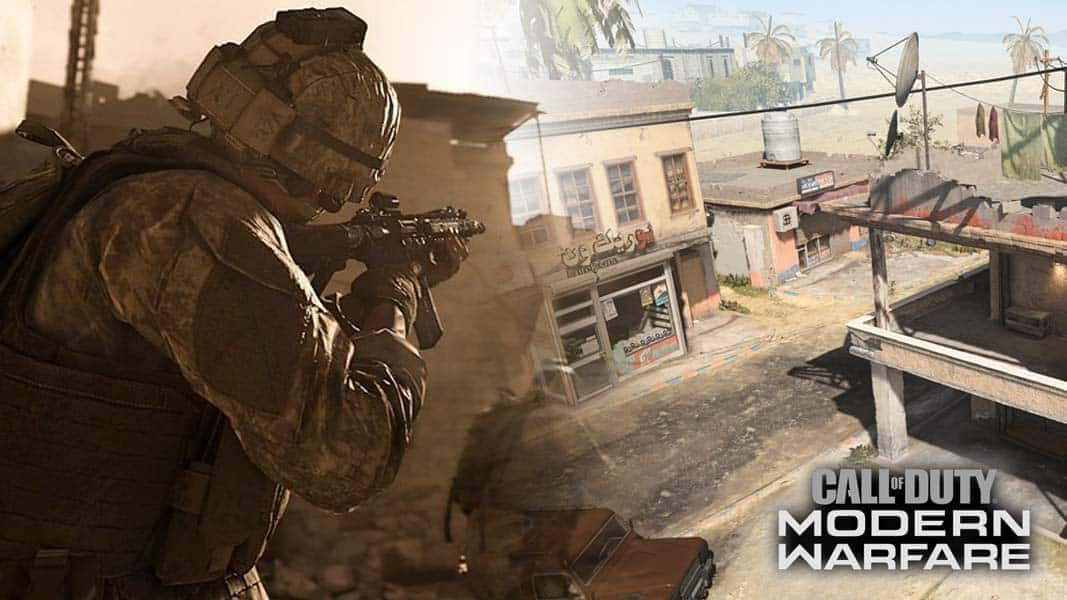 Modern Warfare next to Khandor Hideout with logo