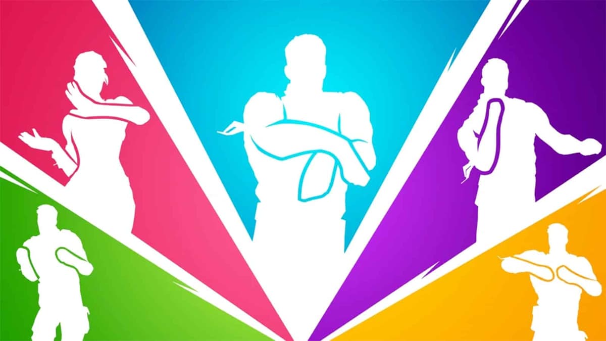 A poster for dance emotes in Fortnite