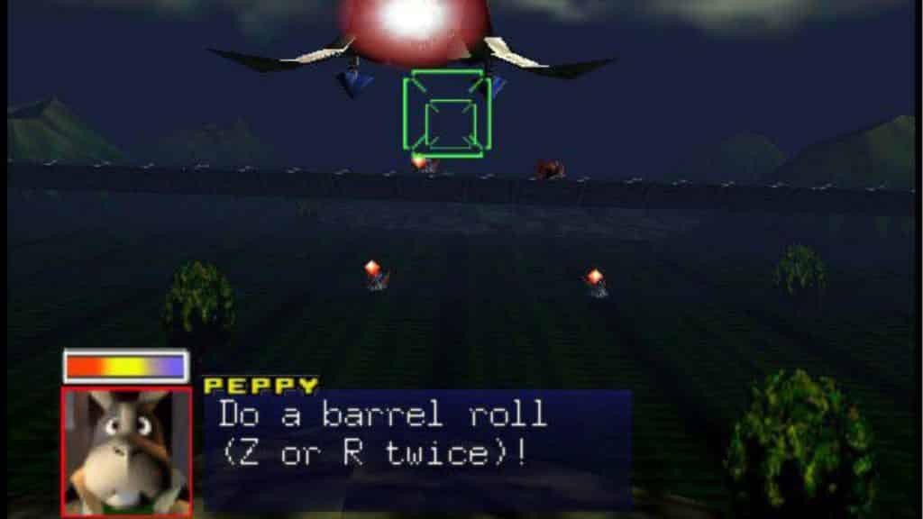 flying a ship in star fox 64