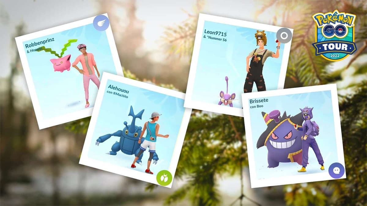 The Pokemon Go Tour Johto Trainer Battles with their Lineup