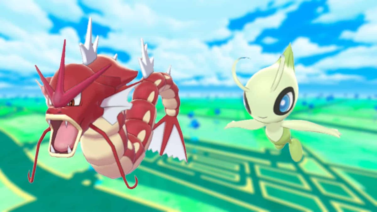 Shiny Gyarados and Celebi appearing in Pokemon Go Tour Johto