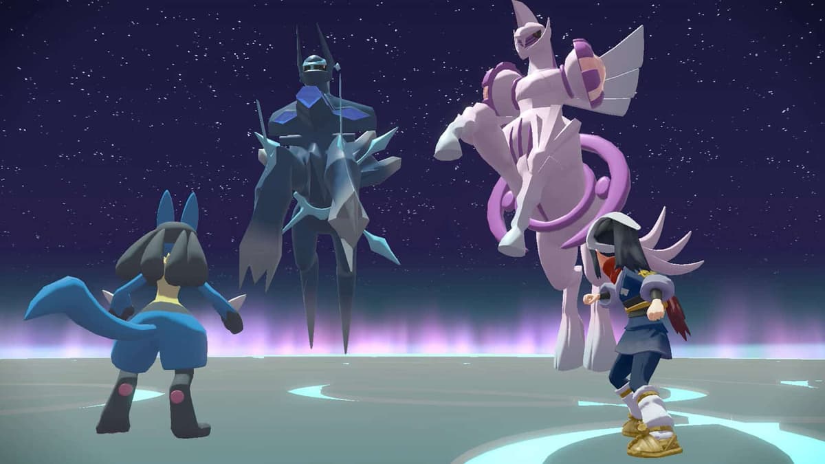 Pokemon Legends Arceus Daybreak update Legendary Pokemon screenshot.