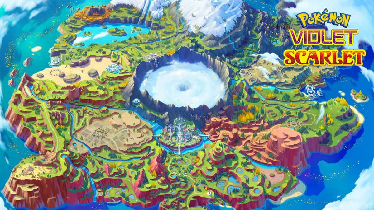 the Paldea region in Pokemon Scarlet and Violet