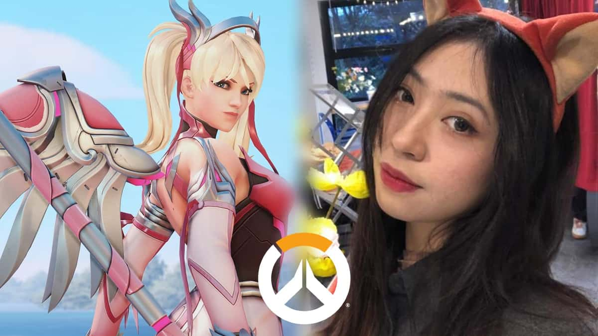 overwatch pink mercy cosplay image