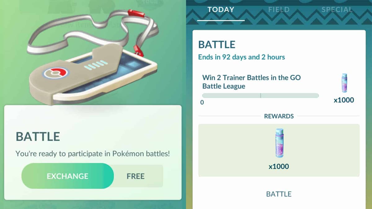 The Battle ticket in the Pokemon Go Shop