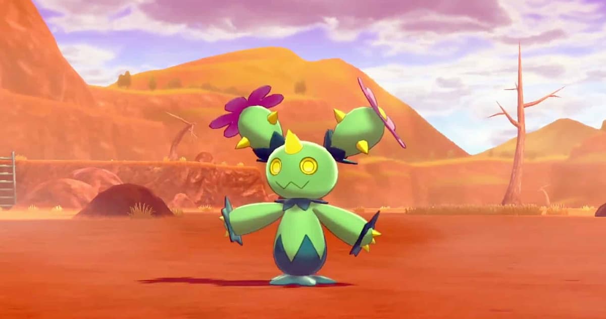 Pokemon Sword & Shield Maractus screenshot. 