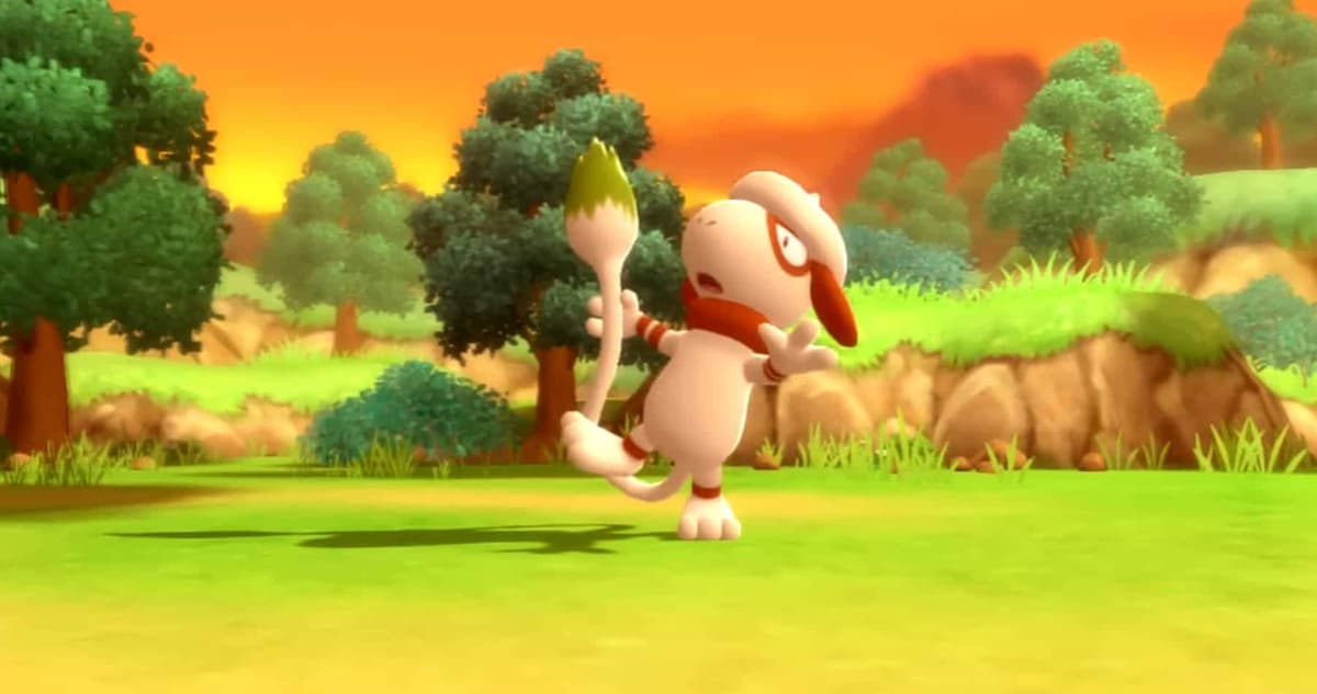 Pokemon Brilliant Diamond & Shining Pearl Smeargle screenshot.