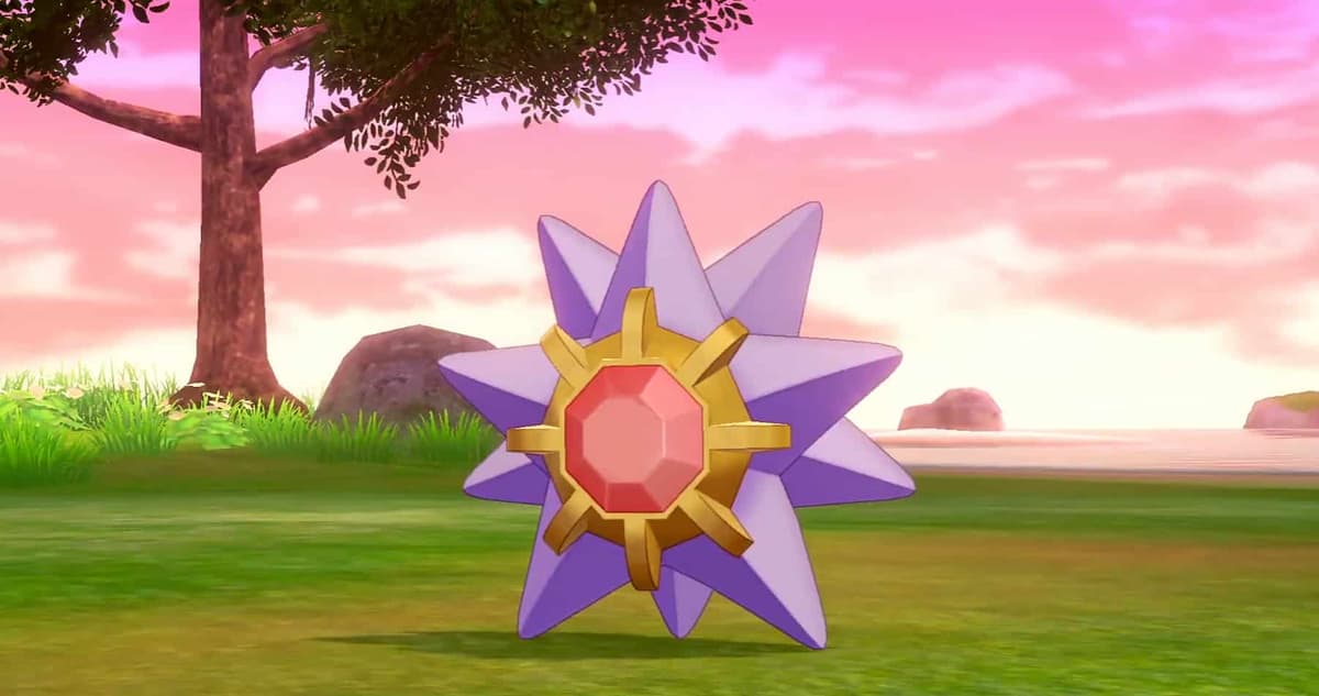 Pokemon Sword & Shield Starmie screenshot. 