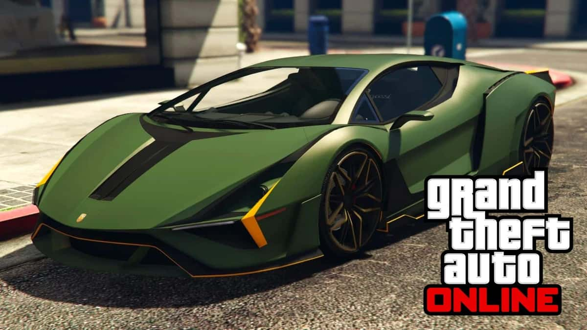 Green Ignus in GTA Online with GTAO logo