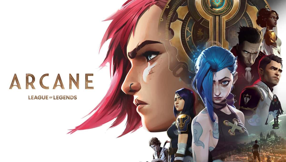 league of legends lol arcane netflix show poster vi jinx silco jayce viktor caitlyn mel