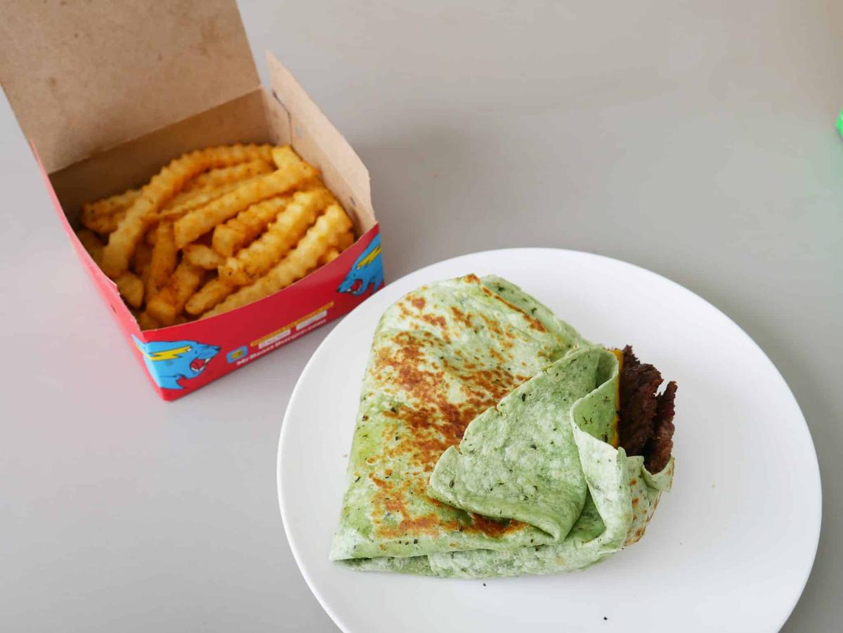 MrBeast Burger Quesadilla with Fries