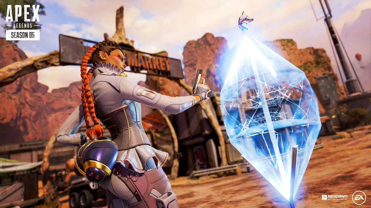 apex legends loba using her black market boutique ultimate shop