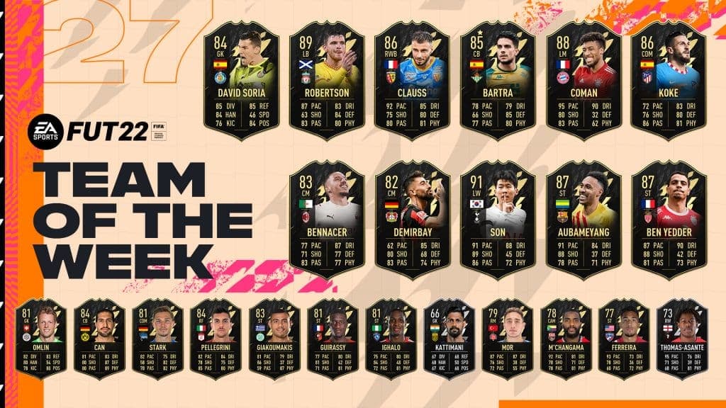 FIFA 22 Team of the Week 27