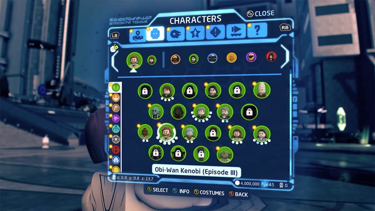 Characters in lego star wars the skywalker saga