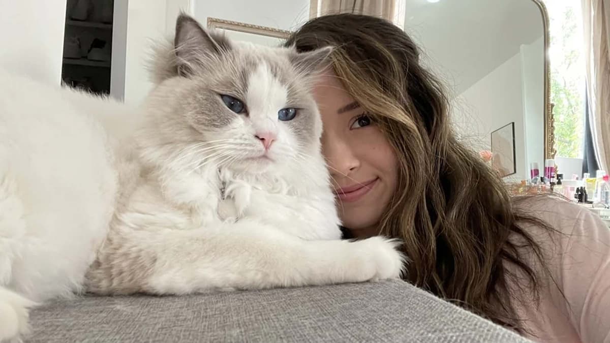 Pokimane posing with Mimi