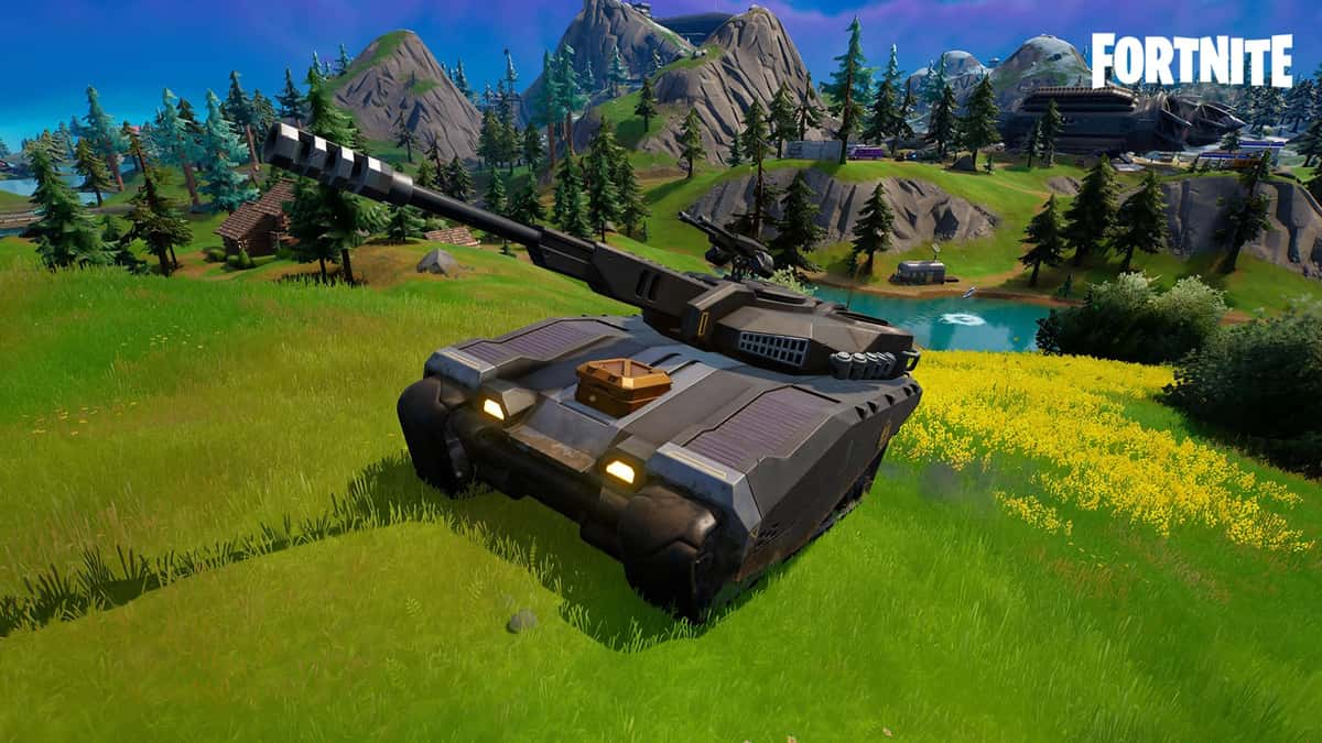 A tank location in Fortnite Chapter 3