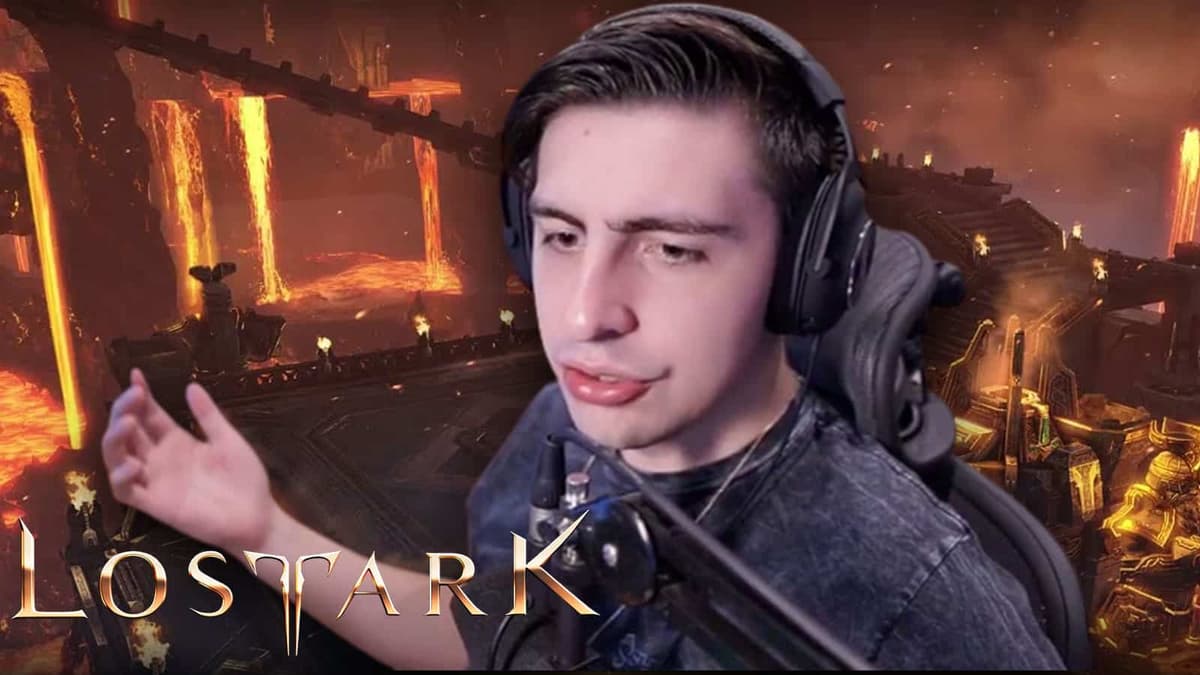 Shroud on top of Lost Ark road of lement dungeon background