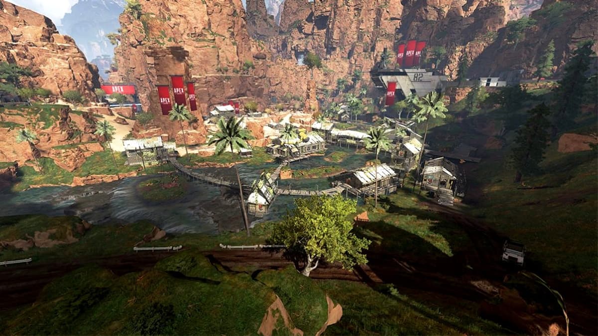 The Cascades POI in Apex Legends