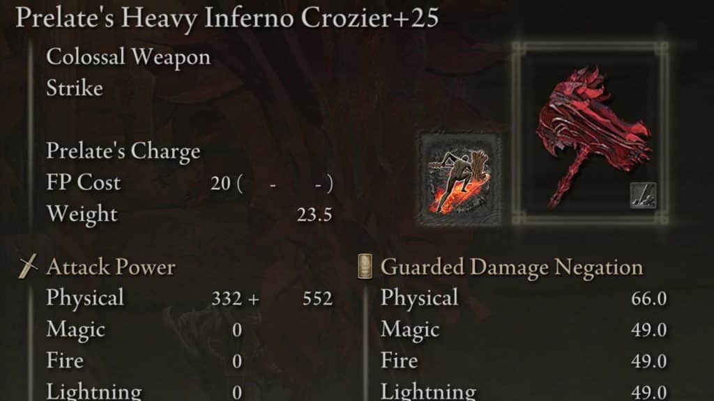 Prelates inferno crozier elden ring