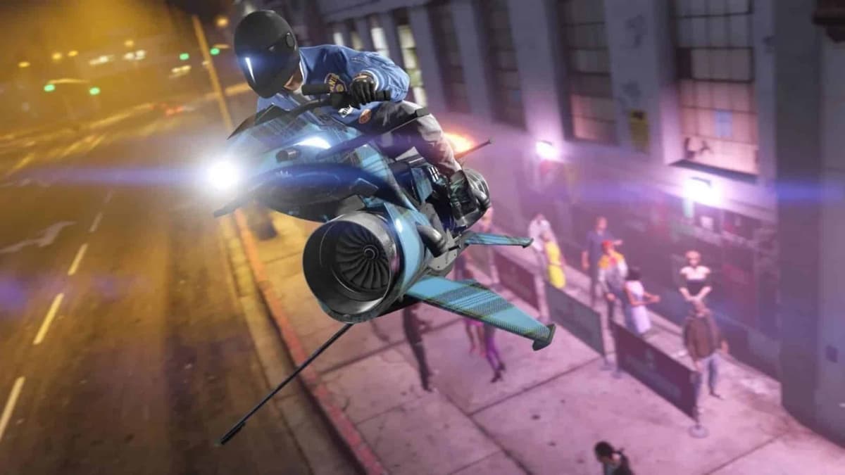 oppressor driving through the sky in gta online