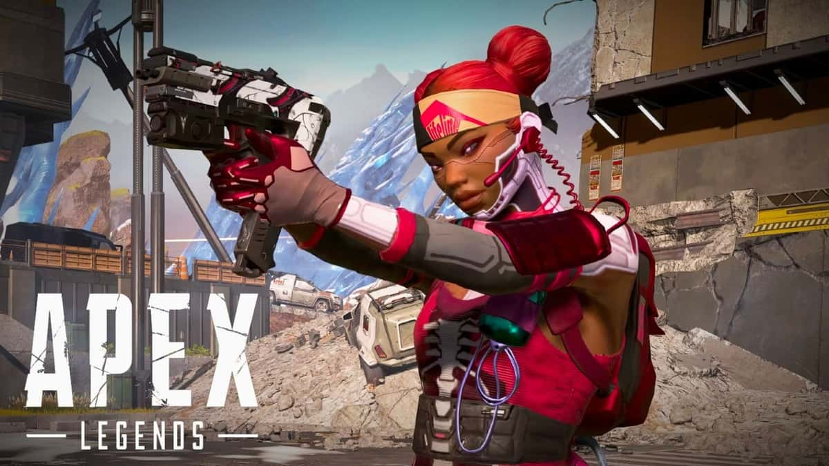 Lifeline holding Alternator in Apex Legends on World's Edge