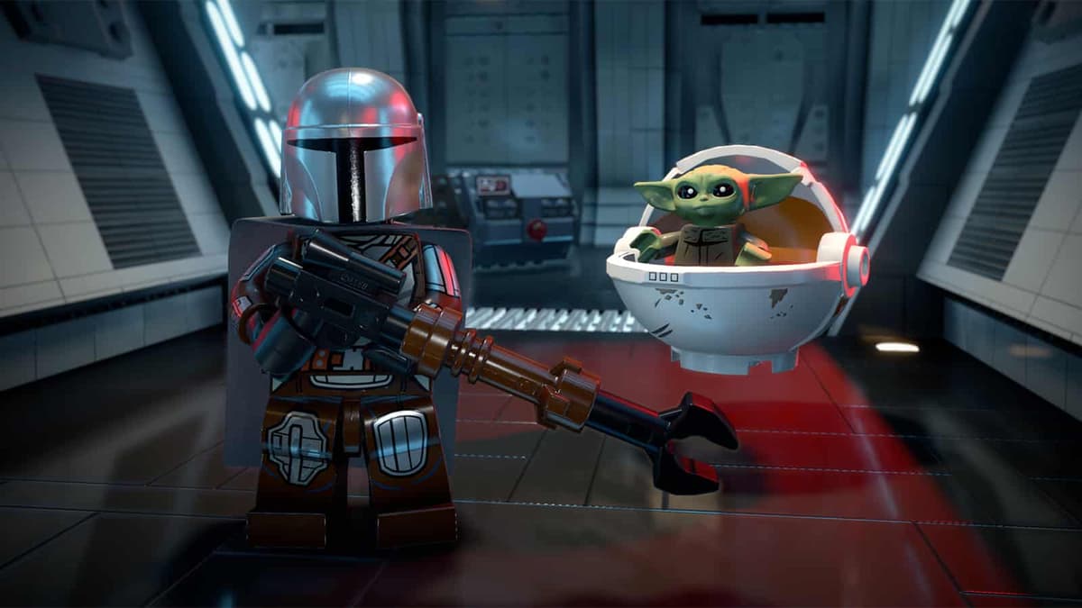 A screenshot of the Lego Star Wars The Skywalker Saga Mandalorian DLC