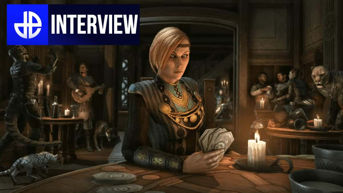 the elder scrolls online eso player plays tales of tribute in high isle tavern