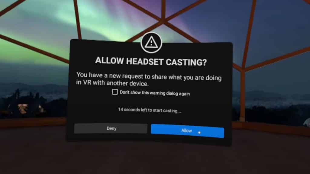 Oculus Quest 2 casting 