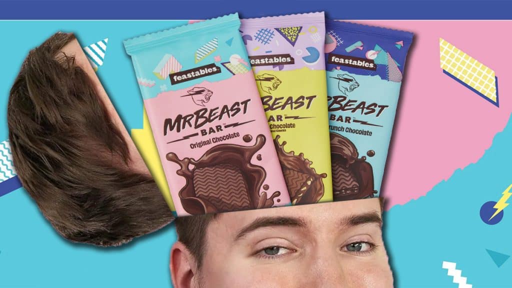 MrBeast Feastables giveaway promo image.