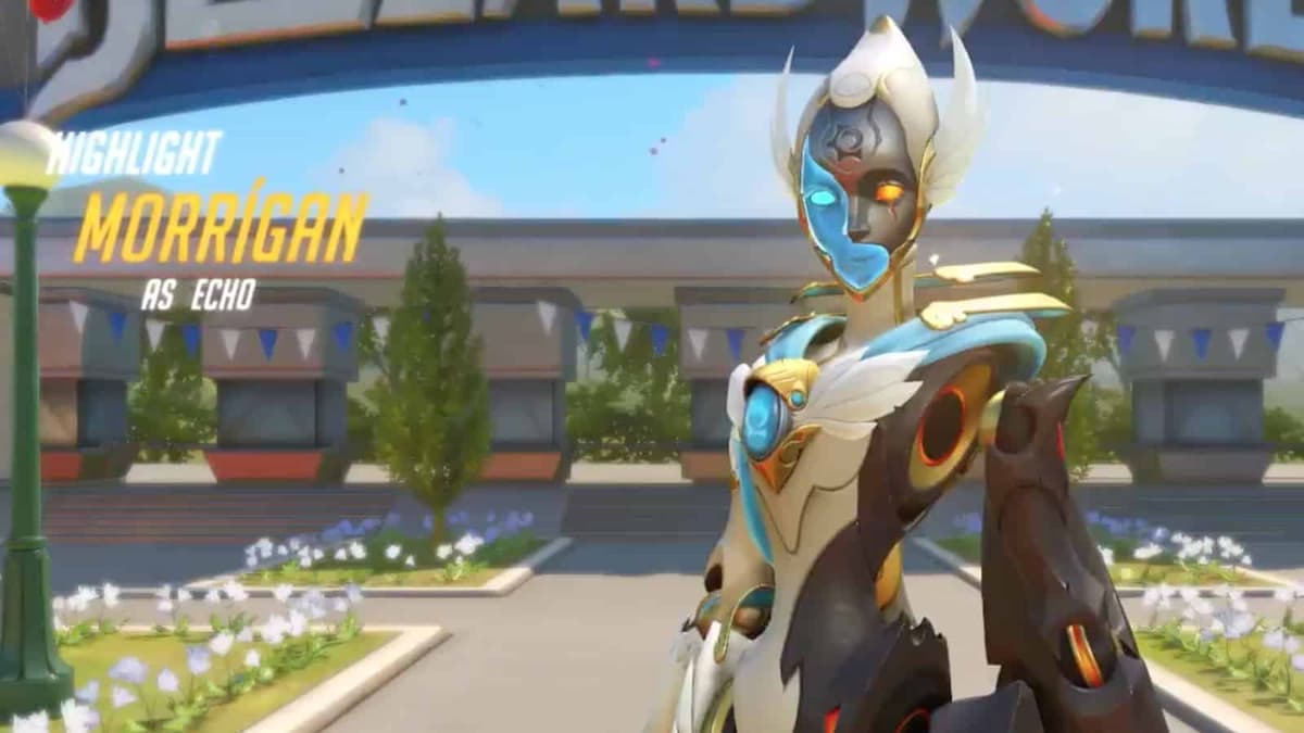 overwatch play of the game OWL fleta Echo skin on blizzard world