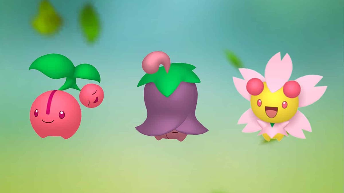 Cherubi and Cherrim forms in Pokemon GO