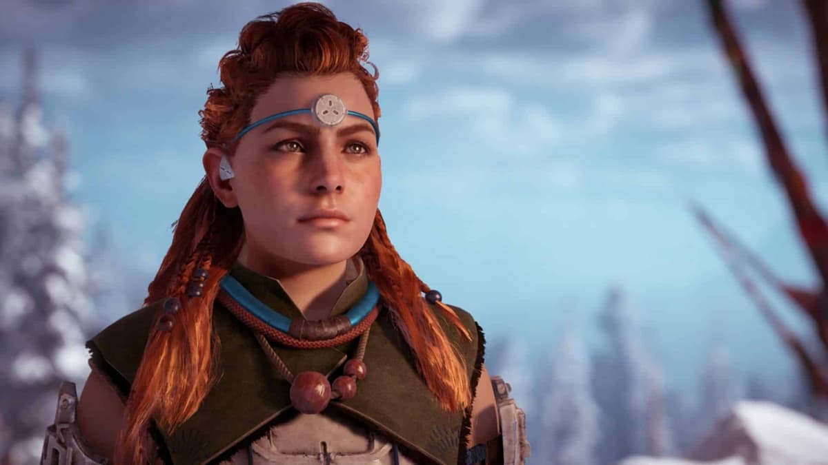 aloy in cutscene in horizon zero dawn