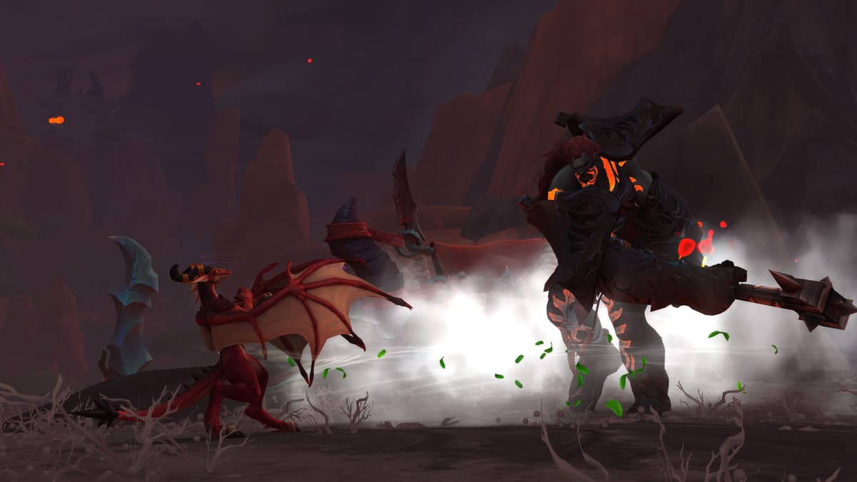 world of warcraft wow dracthyr fighting using wind magic