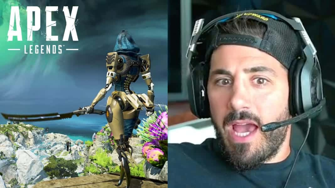 Apex Legends Ash next to NICKMERCS streaming