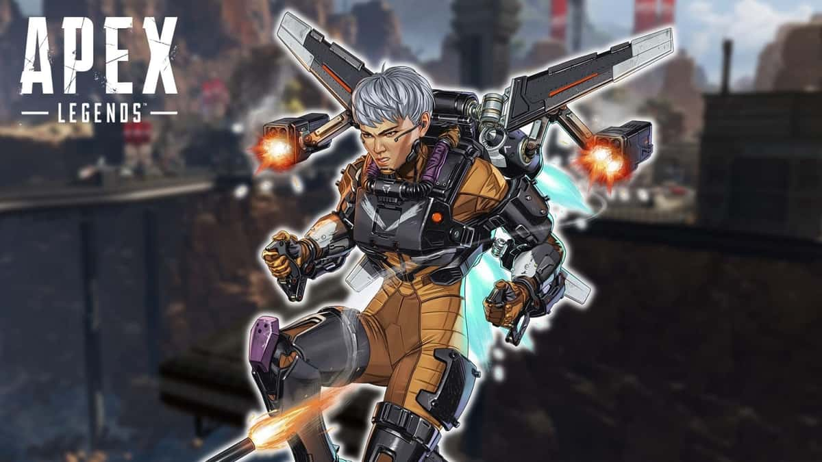 Valkyrie flying in Apex Legends