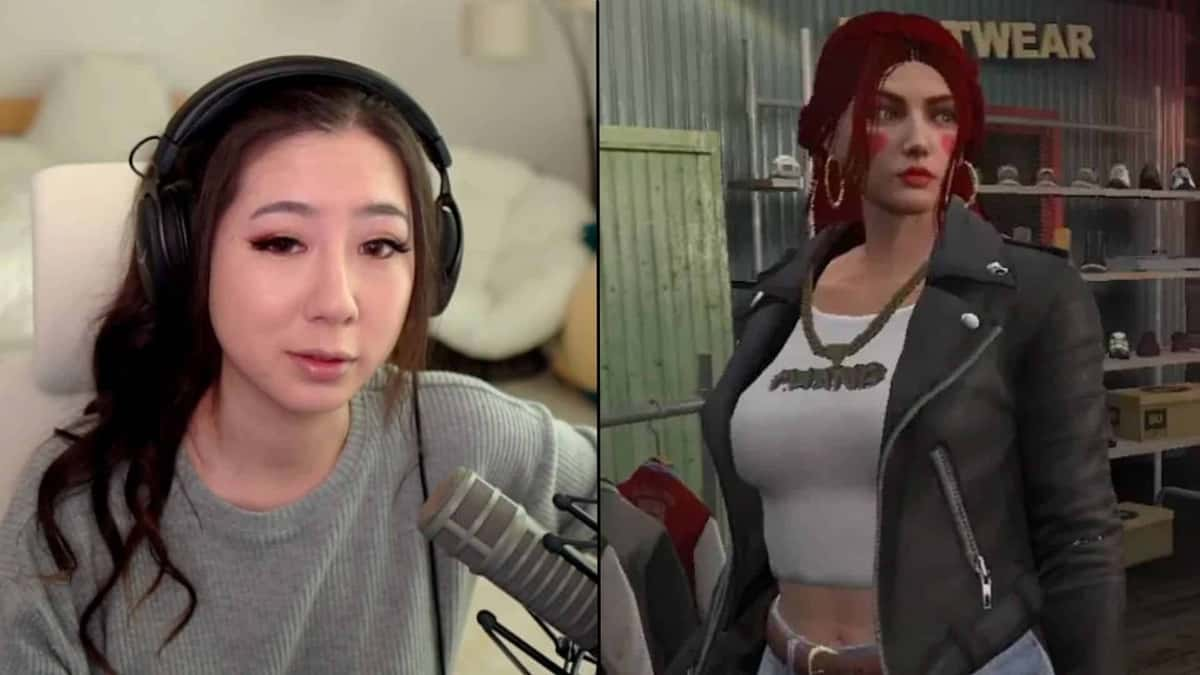 Fuslie alongside her April Fooze GTA RP character