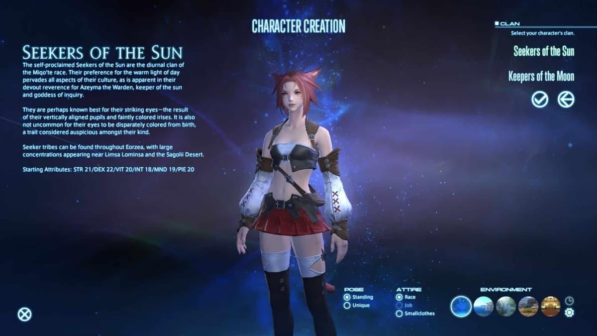 seeker in the sun character creation screen in ff ffiv