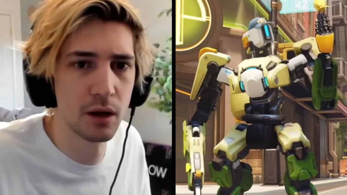 xQc and Overwatch 2 Bastion