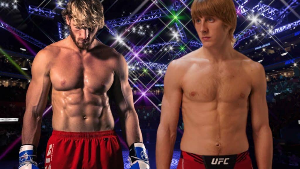 Paddy Pimblett fighting Logan Paul in UFC