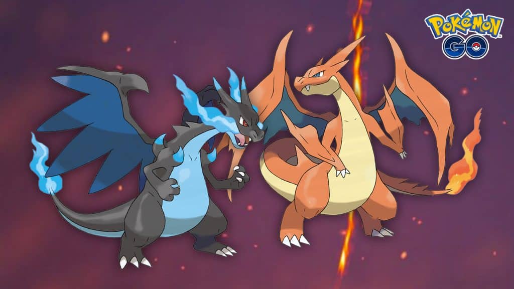 Mega Charizard X and Y in Pokemon Go